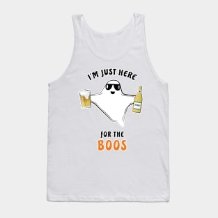 I'm Just Here For The Boos - Funny Halloween Ghost Tank Top